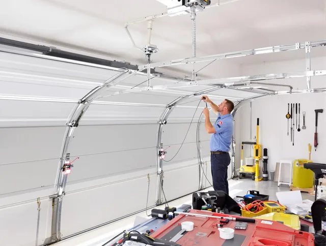 Garage door cable repair service by Acushnet Garage Door Repair in Acushnet