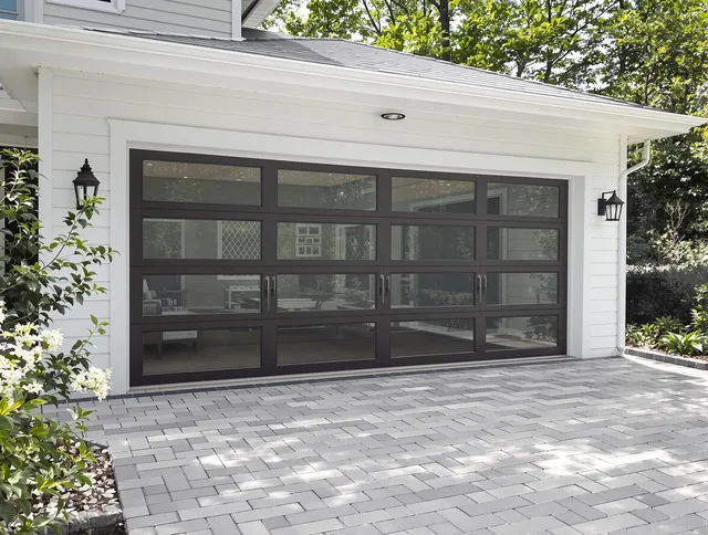 Acushnet Garage Door Repair design specialist presenting custom garage door options to Acushnet homeowner