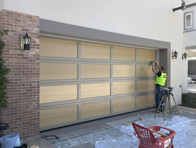 Garage door replacement service by Acushnet Garage Door Repair in Acushnet
